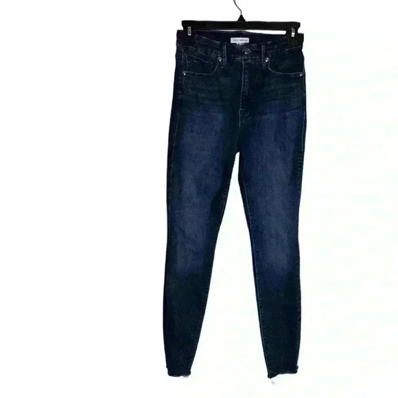 Good American Good Legs with Raw Chewed Hem Blue653 Size 4/27 - Picture 2 of 8